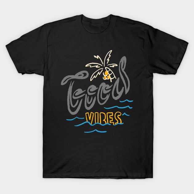 Good Vibes Typo T-Shirt by quilimo